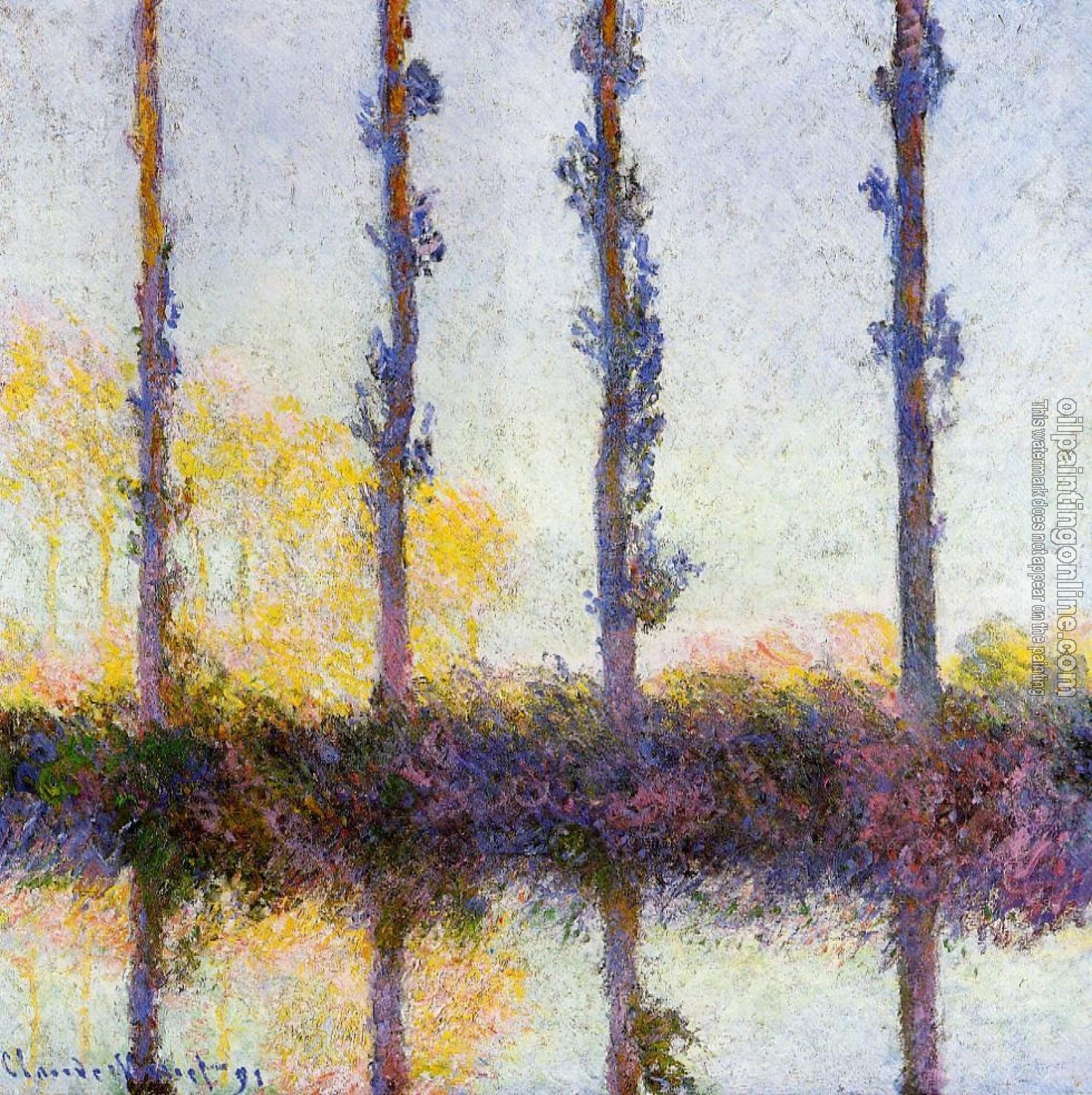 Monet, Claude Oscar - Four Trees